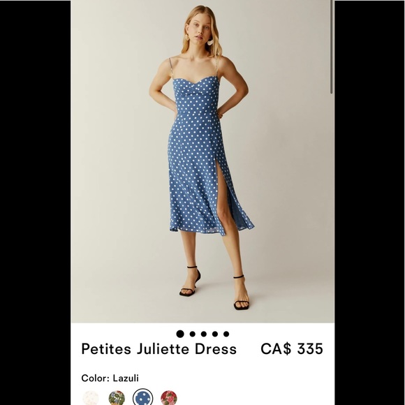 Reformation juliett dress Lazuli authentic - Picture 3 of 13